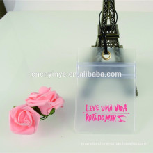 Hot sell plastic pvc novelty business card holder